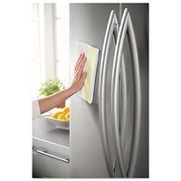 Rubbermaid 1805729PK HYGEN Sanitizer Safe Microfiber Cloth, 16 x 19, White/Yellow, 24/Pack