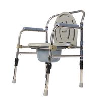 XWZJY Folding Handicap Toilet Seat,Homecare Commode Chair,with Safety Steel Frame,Support Tool-Free Assembly