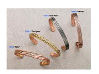 Copper Magnetic Bracelet, Gold Plated with Silver-1 bracelet