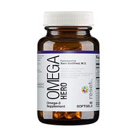 Reset360 Omega Hero Omega 3 EPA-DHA 1000, Triglyceride Form, Supports Cardiovascular, Musculoskeletal, Immune System Health, 60 Soft Gels