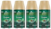 Glade Automatic Spray Refill - Limited Edition Holiday Collection - ICY Evergreen Forest - Net Wt. 6.2 OZ (175 g) Per Refill Can - Pack of 4 Refill Cans