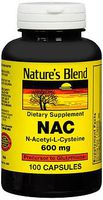 Nature's Blend NAC, N-Acethyl-L-Cysteine 600 mg - 100 Capsules