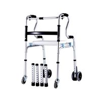 ZHPRZD Disabled Walker Multi-Function Walker Assisted Walking Stick Four-Legged Stool for The Elderly Walking Four-Foot Walker (Color : B)