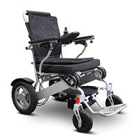 eWheels Folding Power Wheelchair with Storage Bag - EW-M45 - Lightweight Long Range 15.5miles