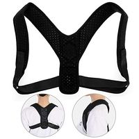 Posture Corrector for Men and Women, Posture Corrector Back Shoulder Support with Adjustable Straps for Clavicle Support and Providing Pain Relief from Neck, Back and Shoulder(Black)
