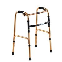 Folding Walker Aluminum Alloy Material, The Elderly Walker High and Low Six Gears Can Adjust The Disabled Walker One-Button Folding, for People with Inconvenient Legs and Feet,A