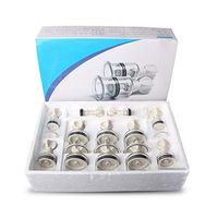 QKVNA Vacuum Cupping Finever Vacuum Suction Cup Anti Cellulite Cupping Therapy Twist Suction Cupping Kit for Cellulite Body and Breast Massager (4/12/16 Cup) (Size : 12 cans)