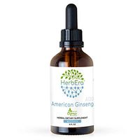 American Ginseng A120 Alcohol Herbal Extract Tincture, Super-Concentrated American Ginseng (Panax Quinquefolius) Dried Root (4 fl oz)