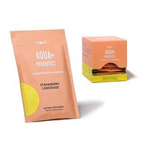 Aqua Plus Probiotics by More Labs: ORS Electrolyte Hydration Mix - Digestive Health and Nutrient Metabolism - Strawberry Lemonade Flavor - Non GMO - No Artificial Flavors (15-Pack)