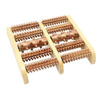 Kedel Dual Foot Massager Roller Wooden Roller Foot Foot acupoint Massage Foot Row Foot Massager Relieve Plantar Fasciitis, Stress, Heel, Arch Pain - The Original - Shiatsu Acupressure Relaxation