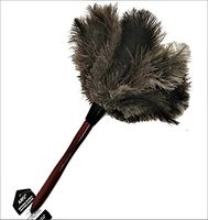AAYU Premium Feather Duster (36cm) 14.5 inch for Home Cleaning | Soft-Feather Moping and car dusting| Eco-Friendly Genuine Ostrich Dusters with Wooden Handle Easy to Clean Reuse