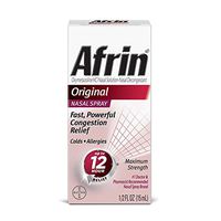 Afrin Nasal Spray 12 Hour Relief, Original, 0.5 fl oz (Pack of 3)