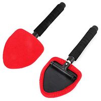 Heitaisi Cleaning Brush,Car Windshield Cleaner Brush Microfiber Auto Window Glass Cleaning Brush Tools with Long Extendable Handle