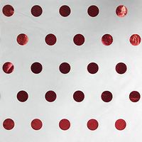 Black Cat Avenue 20" x 30" Printed Tissue Paper for Gift Wrapping, 20-Sheet, Red Hot Spots Metallic Polka Dots