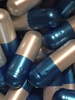 Empty Gelatin Capsules Size 0 Metallic Pearlescent Blue