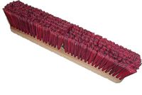 HUB City Industries 1918S Black Diamond Floor Brooms, Red and Black Superfine, 18"