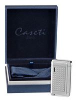 Visol Caseti Southway Brushed and Polished Chrome Plated Single Jet Flame Lighter