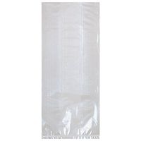 Amscan 37640 Party Bags, 9 1/2"H x 4"W x 2 1/4"D, Clear