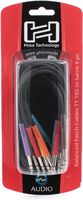 Hosa TTS-845 Balanced Patch Cables, TT TRS to Same, 1.5 ft