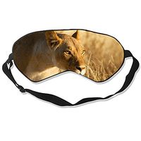 Hunting Lioness Sleep Eye Mask for Sleeping Contoured Eyemask Silk Best Night Blinder Eyeshade for Men Women Kids