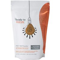 ready to FOCUS - Premium MCT Oil Focus Supplement Optimized for Mental Clarity and Focus (with L theanine) and Prebiotic Acacia Fiber - Perfect as a Keto Coffee Creamer or Caffeine Free Brain Boost