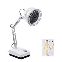 OCYE Infrared Heat Lamp, Mineral Therapy, Pain Relief for Neck, Back, Shoulder, Knee, with 360° Rotating Head, Adjustable Angle, with Wheels