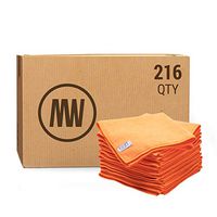 16" x 16" Buff™ Pro Multi Surface Microfiber Towels Bulk | Case: 216 Qty (Orange)