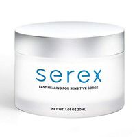 Serex Type 1 Cold Sores Cream, Natural Homeopathic Lysine with Zinc Formulation, Gentle and Natural Formula, Fast Relief Ointment for Red Sores, Itchy Lesions, and Skin Eruptions, Made in the USA