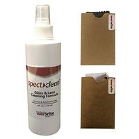 Werxrite SpectClean 8oz Bottle Lens Eyeglass Sunglasses Cleaner with 2 Microfiber Cloths - Eco-Friendly Formula Made in USA - Ammonia & Alcohol Free (Qty 1-8oz Bottle + 2 Cloths)
