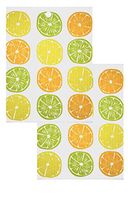 Kattinatt Swedish Wash Towels Citrus Fruit 2 Pack