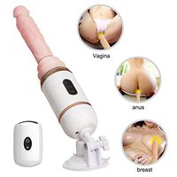 Multi Speed Thrusting Vibrant Pleasure Waterproof Automatic Swinging Thrusting Massager with 12 Vibranting Heating Modes and Suction Cup Flexible Medical Silicone Wand Best Gift Tshirt