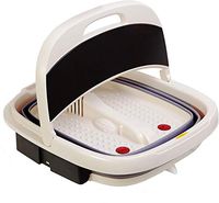 Foot Spa Foot Bath Massager with Heat and Massage Vibration Bubbles 3 in 1 Collapsible Pedicure Jacuzzi Massager for Feet Relaxation and Stress Relief