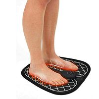 EMS Foot Massage Mat, USB Rechargeable Strong Intensity Levels Two Modes Foot Massager for Promoting Blood Circulation Relaxing Pressure Muscle Pain Relief,Black