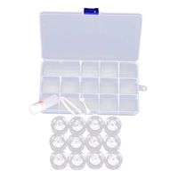 Healifty Contact Lens Storage Box Transparent Contact Eye Lens Storage Case Contact Lenses Box Travel Kit with Tweezer (Random Color)