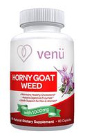 Venu Beauty Horny Goat Weed Extract with Maca Natural Herbs for Men Women, Natural Performance Libido Booster, Made in USA