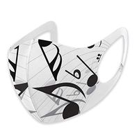 Mouth Masks for Dust Protection Anti Face Mask Washable Earloop Mask Musical Notes