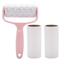 Multi-functional Lint Roller Adhesive Sticky Lint Remover Pet Hair Dust Roller Brush with 2 Refills Rollers for Floor Carpet Sofa (#1)