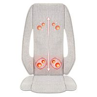 Back Massager Cushion Chair Pad - Shiatsu Deep Tissue Kneading Massager with Heat, Full Back Pain Relief, Home Office Use by Tespo
