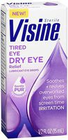 Visine Tired Eye Relief, Lubricant Eye Drops - 0.5 oz, Pack of 5