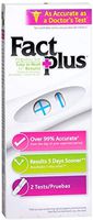 Fact Plus Select One-Step Pregnancy Tests 2 Each (Pack of 2)