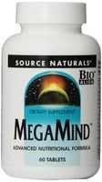 Source Naturals MegaMind Advanced Nutritional Formula & Dietary Supplement - 60 Tablets