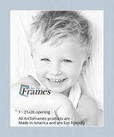 21x26 Fountain Blue / Baby Blue Custom Mat for Picture Frame with 17x22 opening size (Mat Only, Frame NOT Included)