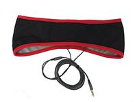 Sleep in Headphones with Cool Mesh Lining & Ultra Thin Earphones for Sleeping, Sports, Air Travel, Meditation and Relaxation (Red)