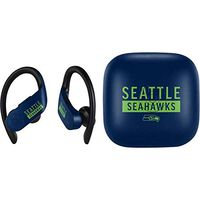 Skinit Decal Audio Skin for PowerBeats Pro - Officially Licensed NFL Seattle Seahawks Blue Performance Series Design