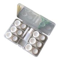 Pack of 6 Contact Lens Cases Container Holder Storage Box for Home and Travel, D1