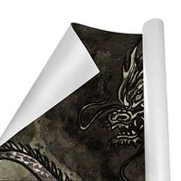 Gift Wrapping Paper Roll Cool Dragon for Birthday,Holiday,Wedding,Baby Shower Gift Wrap - 3Rolls - 58inch x 23inchPerRoll