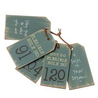 Midwest - CBK 4 Rules 4 Your Dreams Gift Tags Set of 5