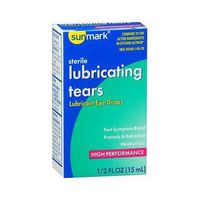 Sunmark Sterile Lubricating Tears Eye Drops- 0.5 oz