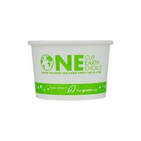 Karat Earth KE-KDP4 4 oz. Paper Food Containers Generic Print (Case of 1000)