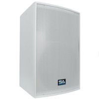 Seismic Audio ARCTIC-15-PW Powered 2-Way 15-Inch PA/DJ White Speaker Cabinet with Titanium Horn